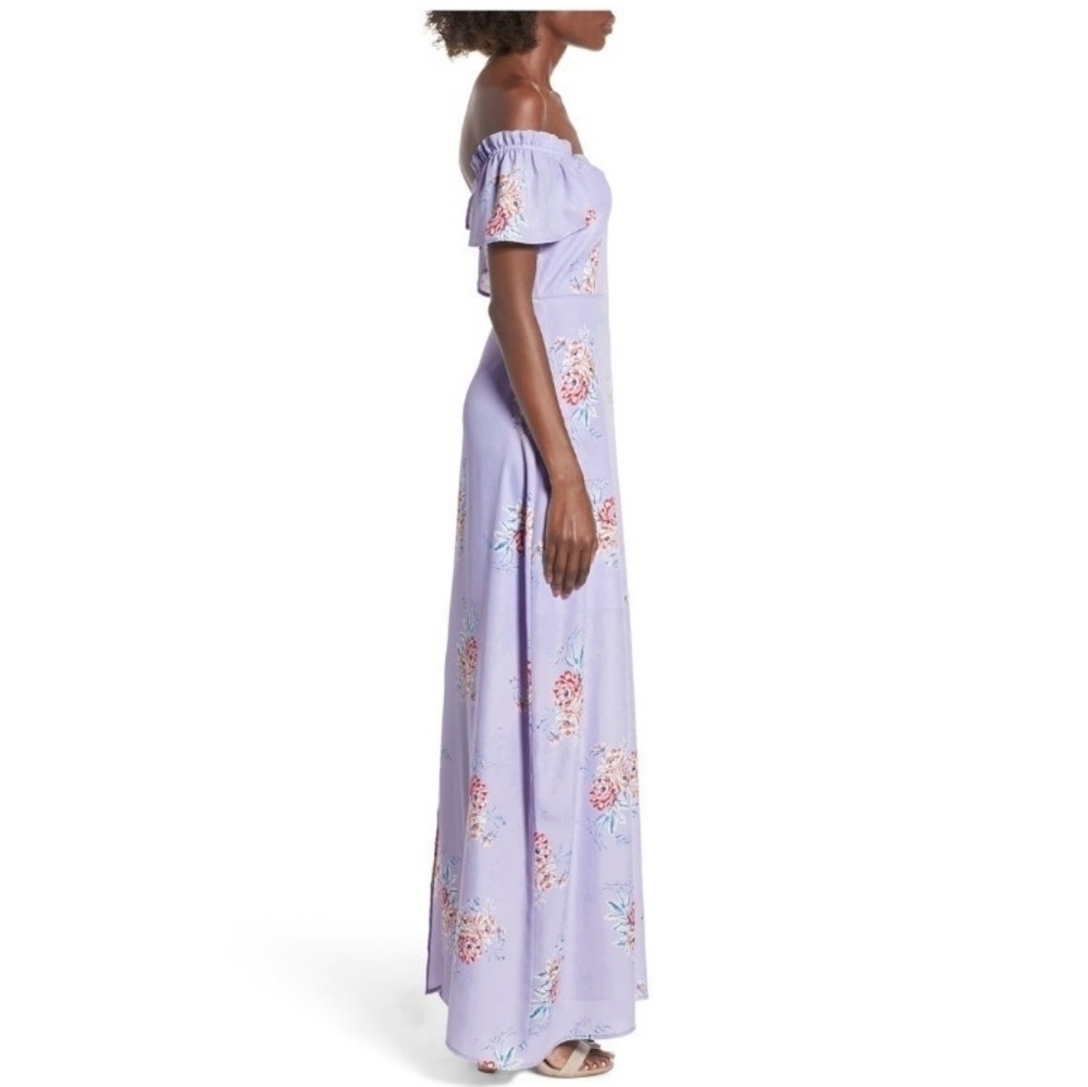 Socialite Off the Shoulder Maxi Dress NWT - Picture 8 of 15